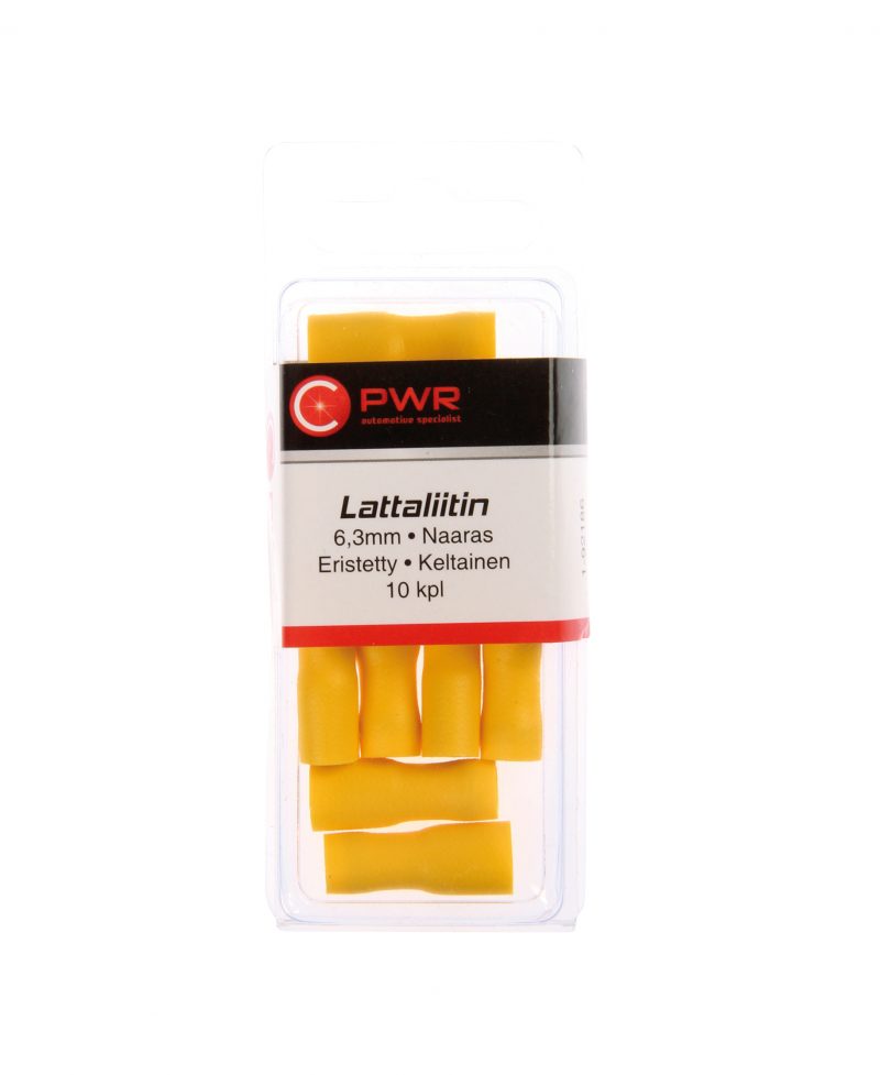 LATTALIITIN 6,3 NAARAS KELTAINEN 10 KPL