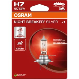 OSRAM H7 12V NIGHT BREAKER SILVER