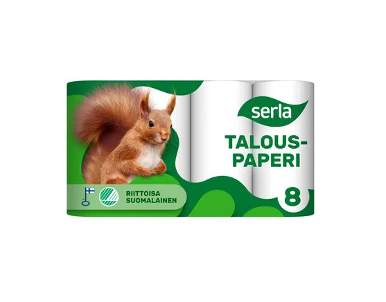 SERLA TALOUSPAPERI 8 RULLAA