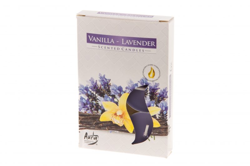 TUOKSULÄMPÖKYNTTILÄ 6KPL VANILLA-LAVENDER