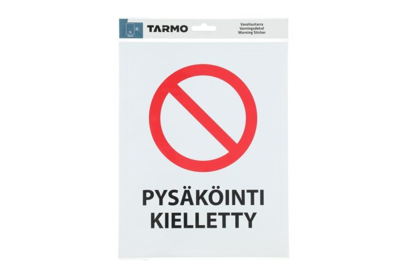 VAROITUSTARRA PYSÄKÖINTI KIELLETTY