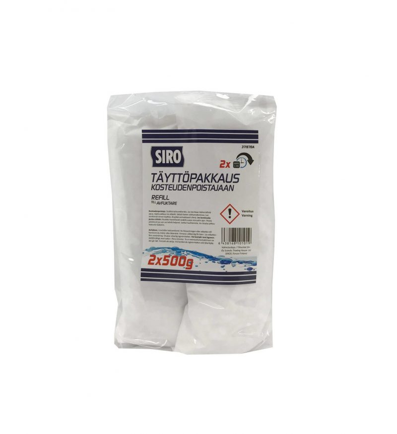 KOSTEUDENPOISTAJA TÄYTTÖPAKKAUS 2×500G
