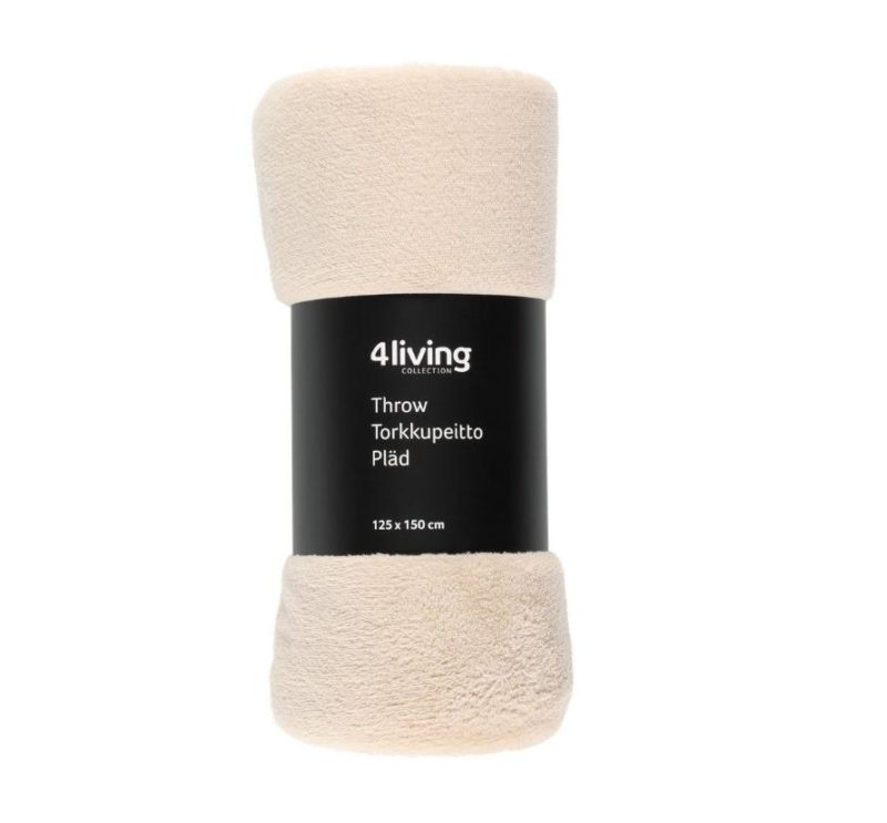 4LIVING TORKKUPEITTO GERT BEIGE 125×150 CM
