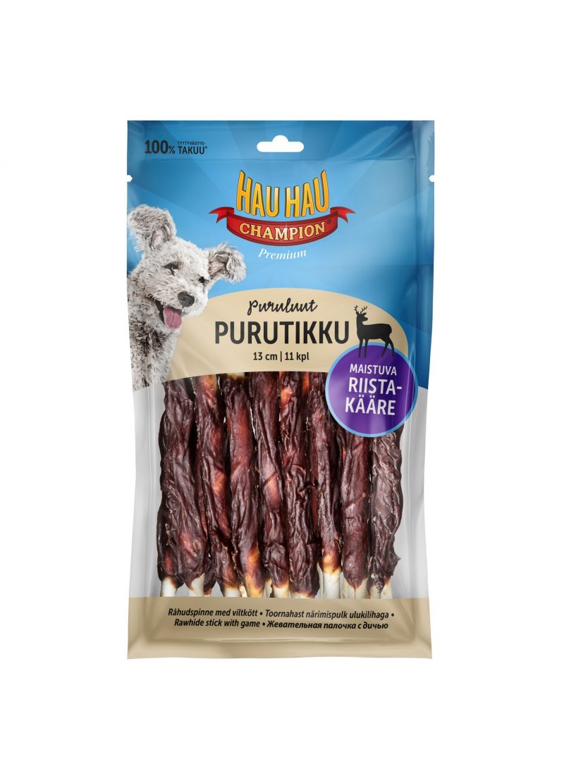 HAU HAU RIISTAPURUTIKKU 13CM 11KPL 100G