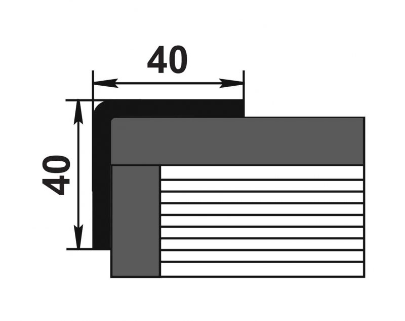 PVC PROF 40×40×2700MM - Image 2