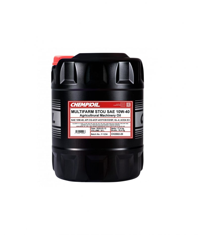 CHEMPIOIL 10W-40 MULTIFARM STOU 20L