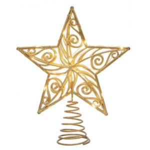 AIRAM LUCIA LED-TÄHTI KULTA D20CM B/O