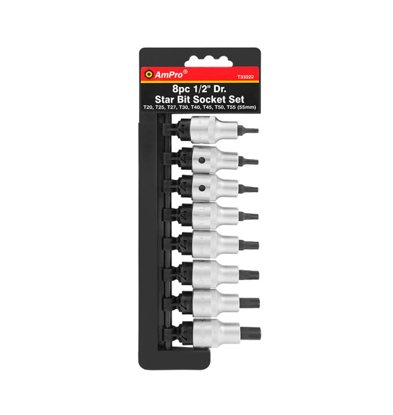 TORX-KÄRKIHYLSYSARJA 1/2" 8-OS.