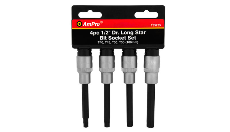 TORX-KÄRKIHYLSYSARJA 1/2" 4-OS PITKÄ