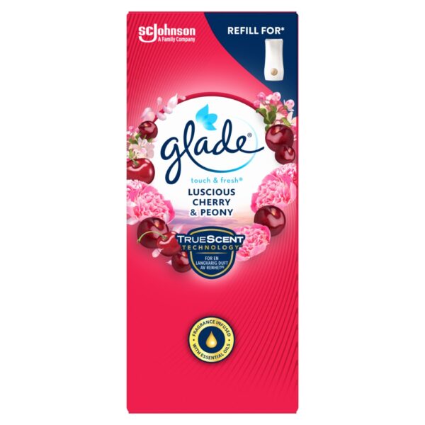 GLADE ONE TOUCH LUCIOUS CHERRY&PEONY