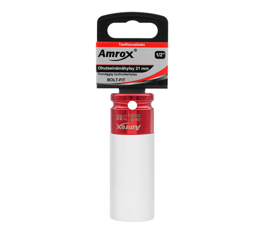 OHUTSEINÄMÄHYLSY 1/2" 21MM BOLT-FIT