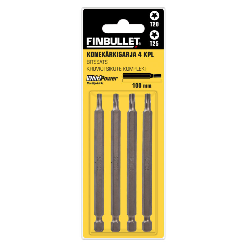 TORX-KÄRKISARJA 100MM 4-OS
